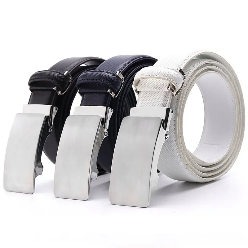 Zinc Alloy Belt for Men with Automatic Buckle Genuine Leather - Image 8