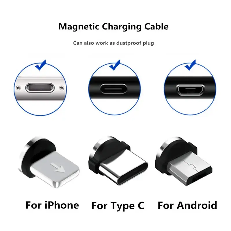 Magnetic Charging Cable for Type C Plugs Strong Suction - Image 8