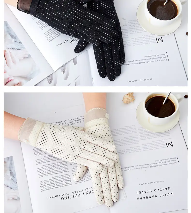 Women's Grey Touch Screen Gloves with Butterfly Design — feature 15