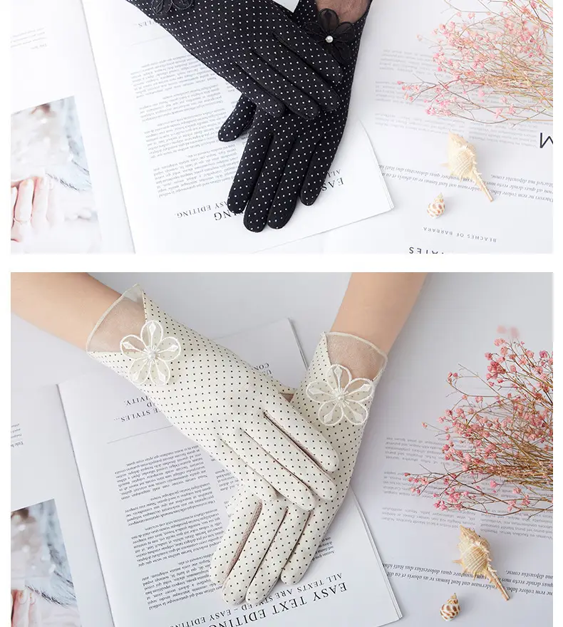 Women's Grey Touch Screen Gloves with Butterfly Design — feature 7