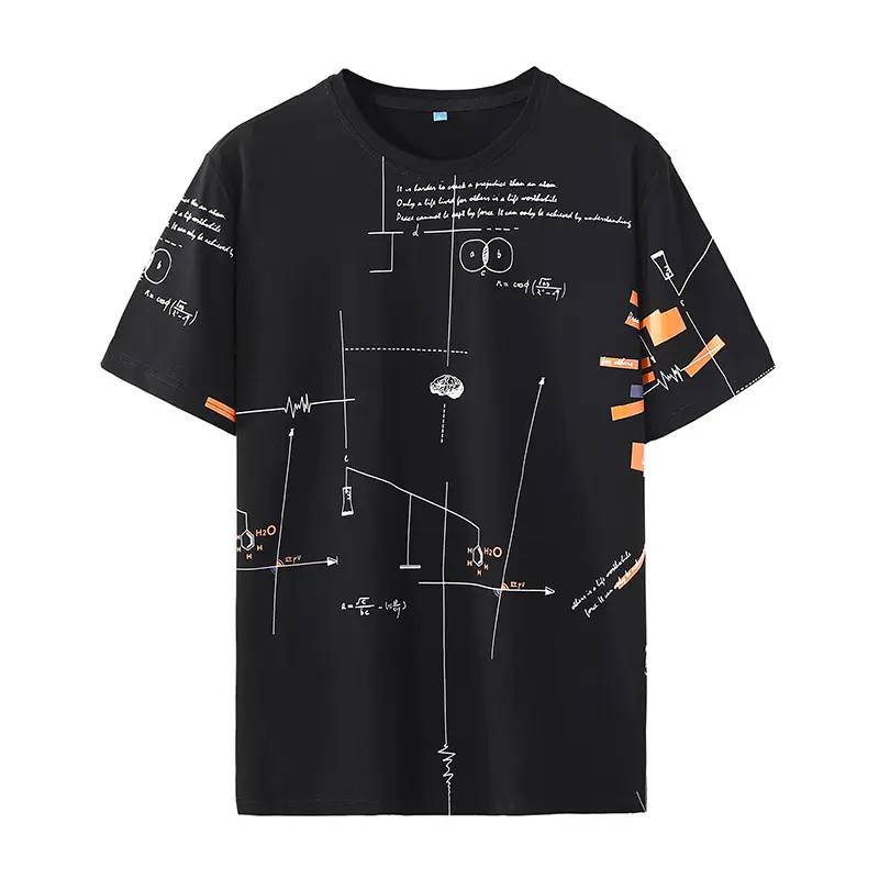 Plus-Size Men's Pink Graphite Print T-Shirt - Image 2