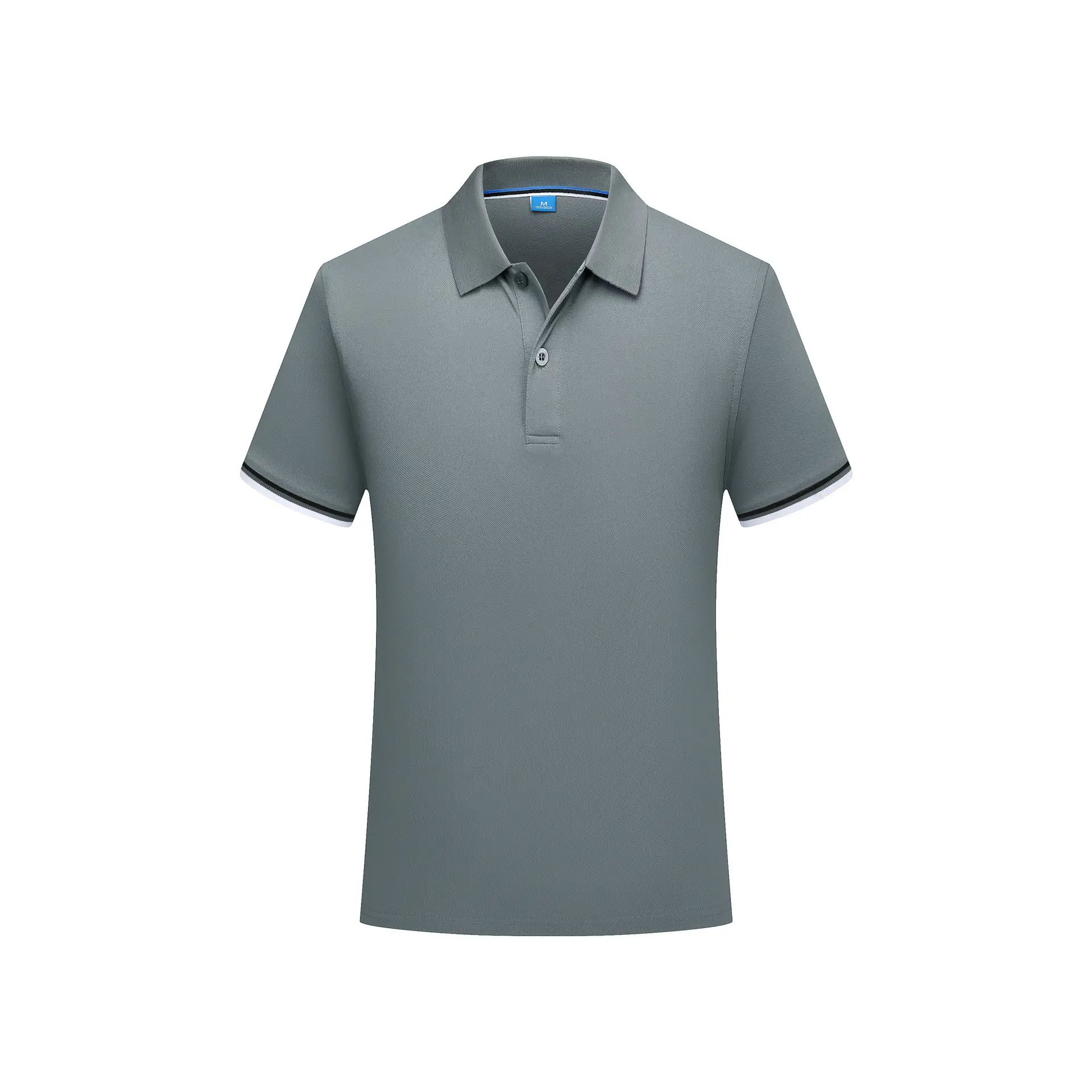 Light Blue Polo T-Shirt with Embroidered Details - Image 2