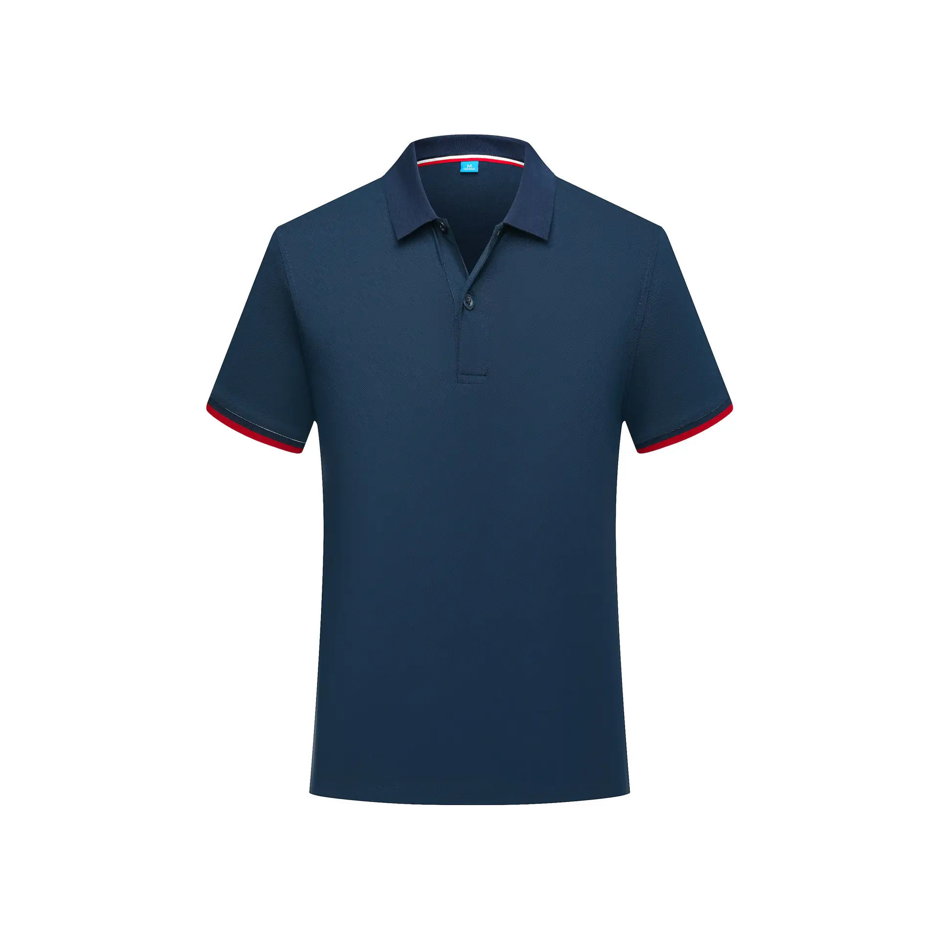 Light Blue Polo T-Shirt with Embroidered Details - Image 5