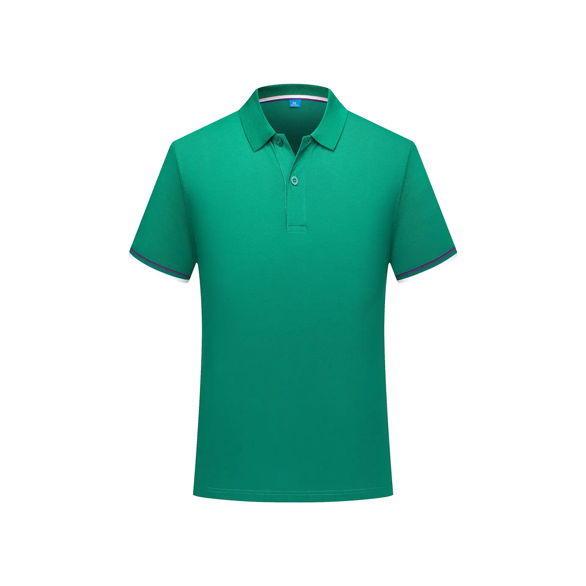 Light Blue Polo T-Shirt with Embroidered Details - Image 7