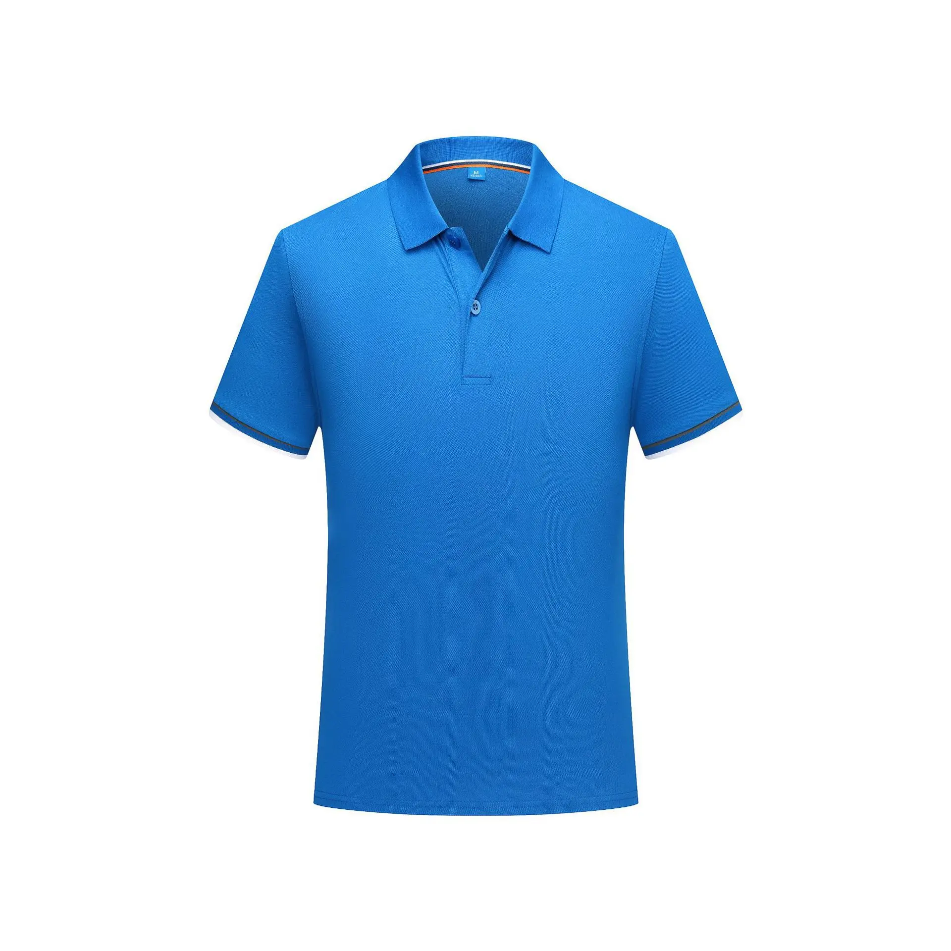 Light Blue Polo T-Shirt with Embroidered Details - Image 8