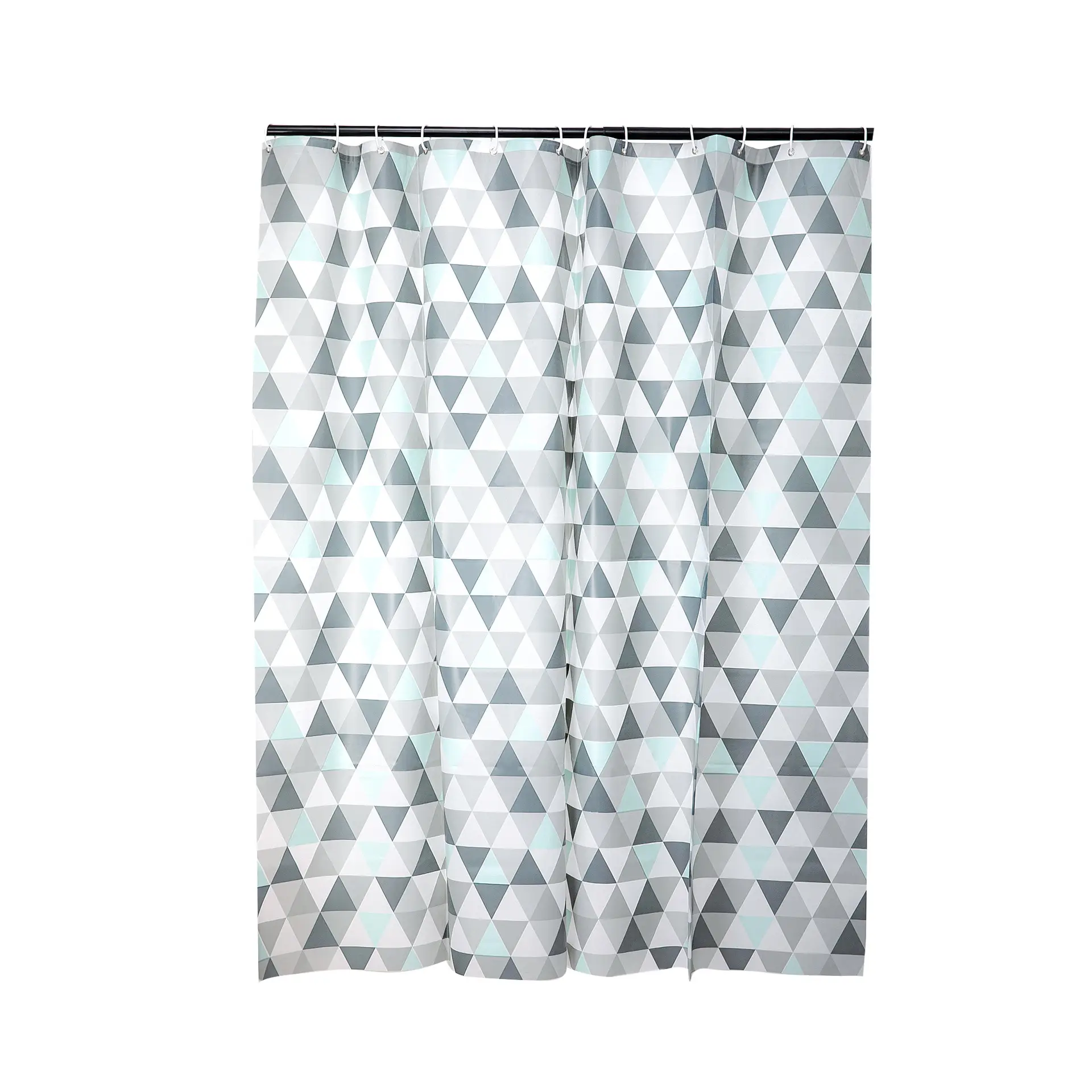 Grey Triangle Geometric Wallpaper for Bathroom - Image 6