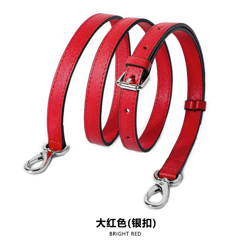Adjustable Leather Shoulder Bag with Silver Buckle - Image 11