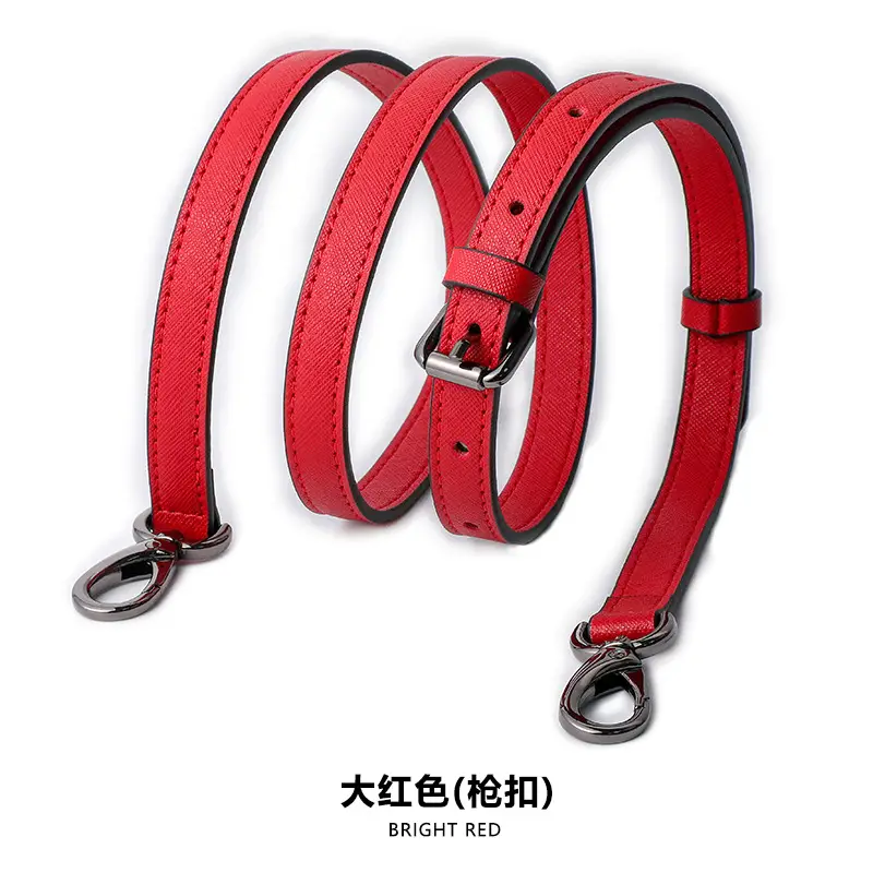 Adjustable Leather Shoulder Bag with Silver Buckle - Image 12