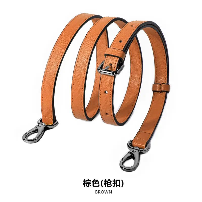 Adjustable Leather Shoulder Bag with Silver Buckle - Image 15