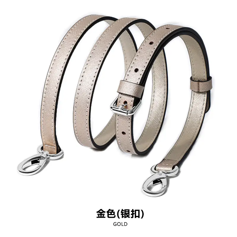 Adjustable Leather Shoulder Bag with Silver Buckle - Image 17