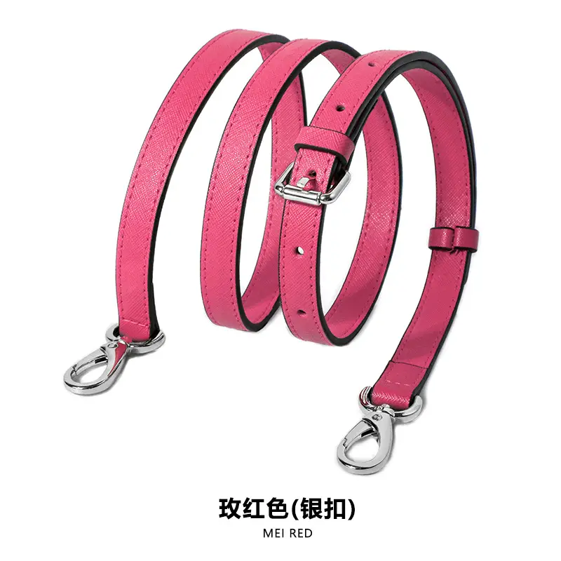 Adjustable Leather Shoulder Bag with Silver Buckle - Image 23