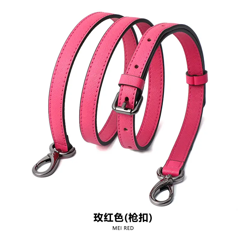 Adjustable Leather Shoulder Bag with Silver Buckle - Image 24