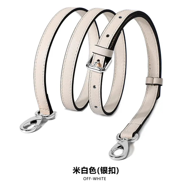 Adjustable Leather Shoulder Bag with Silver Buckle - Image 26