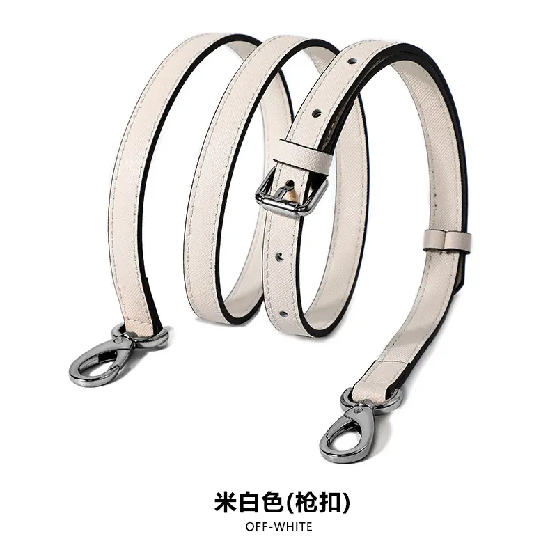 Adjustable Leather Shoulder Bag with Silver Buckle - Image 27