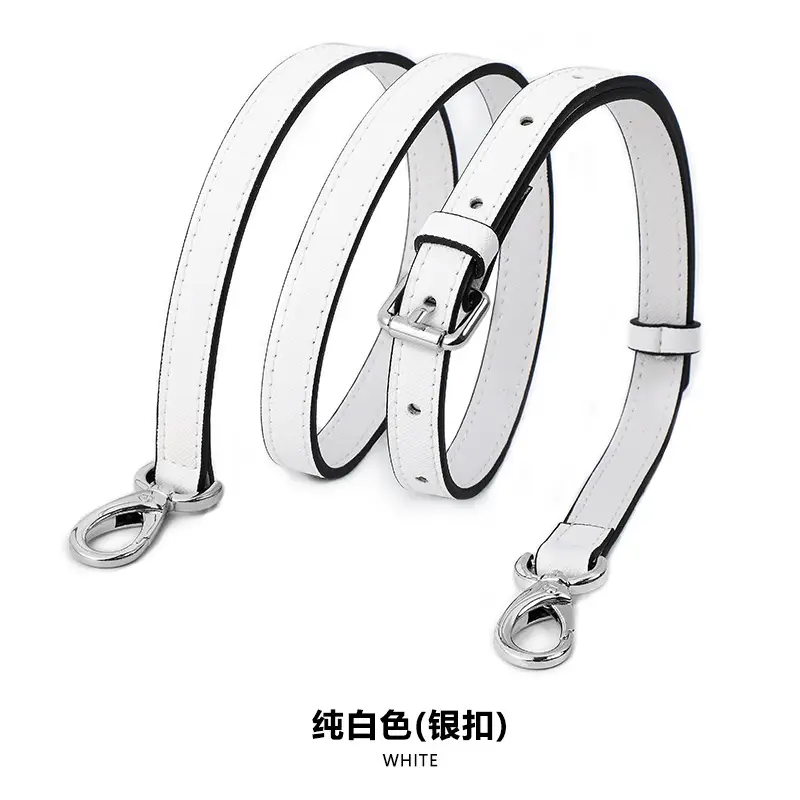 Adjustable Leather Shoulder Bag with Silver Buckle - Image 32