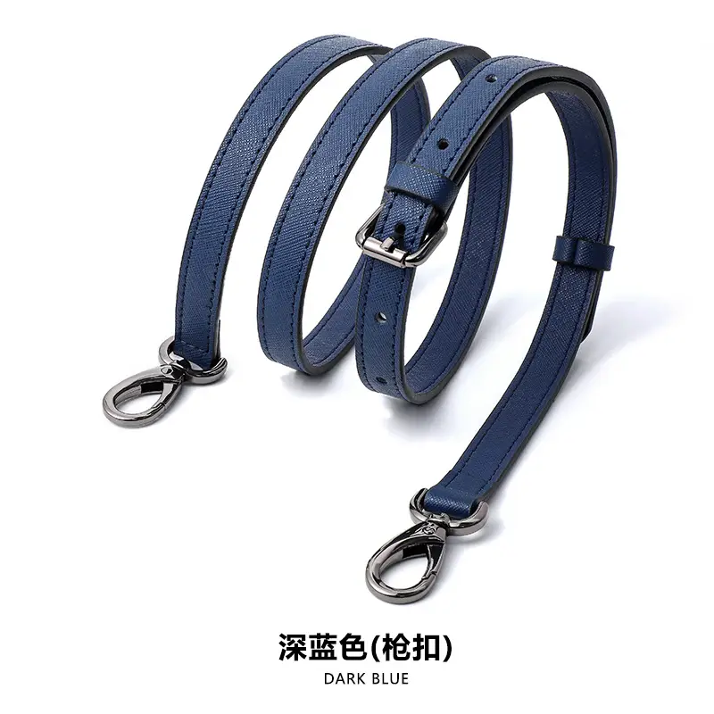 Adjustable Leather Shoulder Bag with Silver Buckle - Image 9