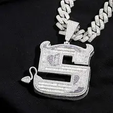 Hip-Hop Cross Necklace with Crystal Accents — feature 28
