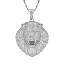 Hip-Hop Cross Necklace with Crystal Accents — feature 29