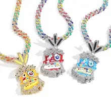 Hip-Hop Cross Necklace with Crystal Accents — feature 30