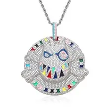 Hip-Hop Cross Necklace with Crystal Accents — feature 33