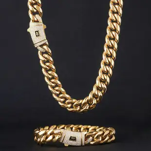Hip-Hop Cross Necklace with Crystal Accents — feature 9