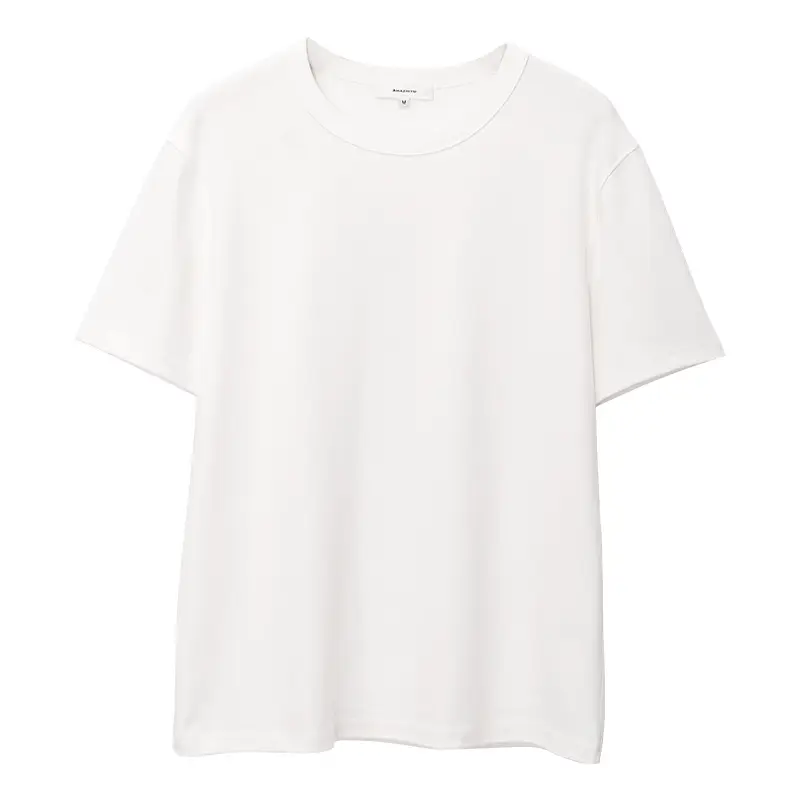 Men Women Cotton T-Shirt Blue Loose Summer - Image 13