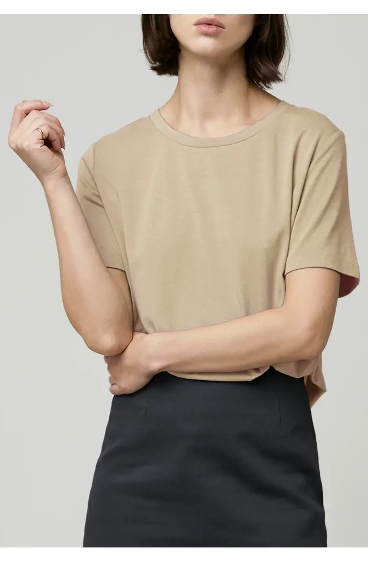 Men Women Cotton T-Shirt Blue Loose Summer — feature 13