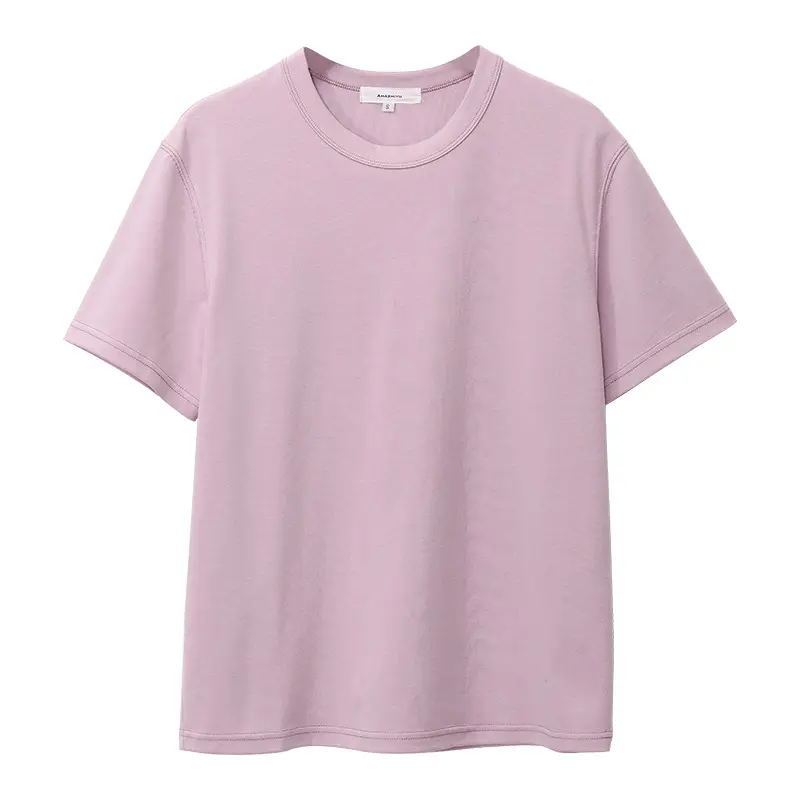 Men Women Cotton T-Shirt Blue Loose Summer - Image 3