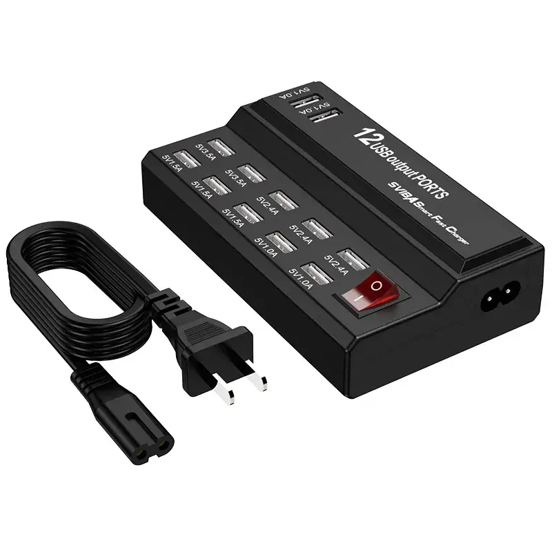 12-Port USB Charger 60W Smart Fast Charging Station - Image 5