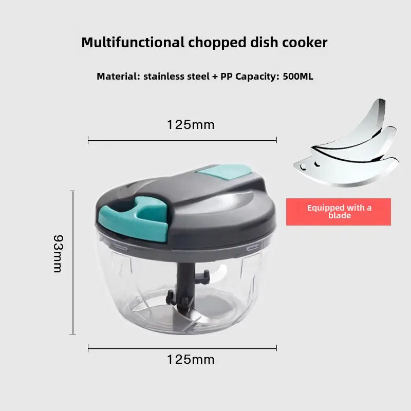900ml Manual Blender for Veggie Chopping & Chili Making - Image 3