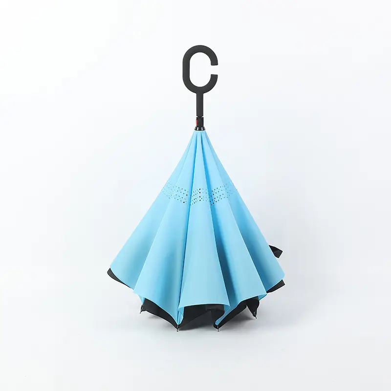 Double Layer Reverse Umbrella Yellow Black Hands Free - Image 19