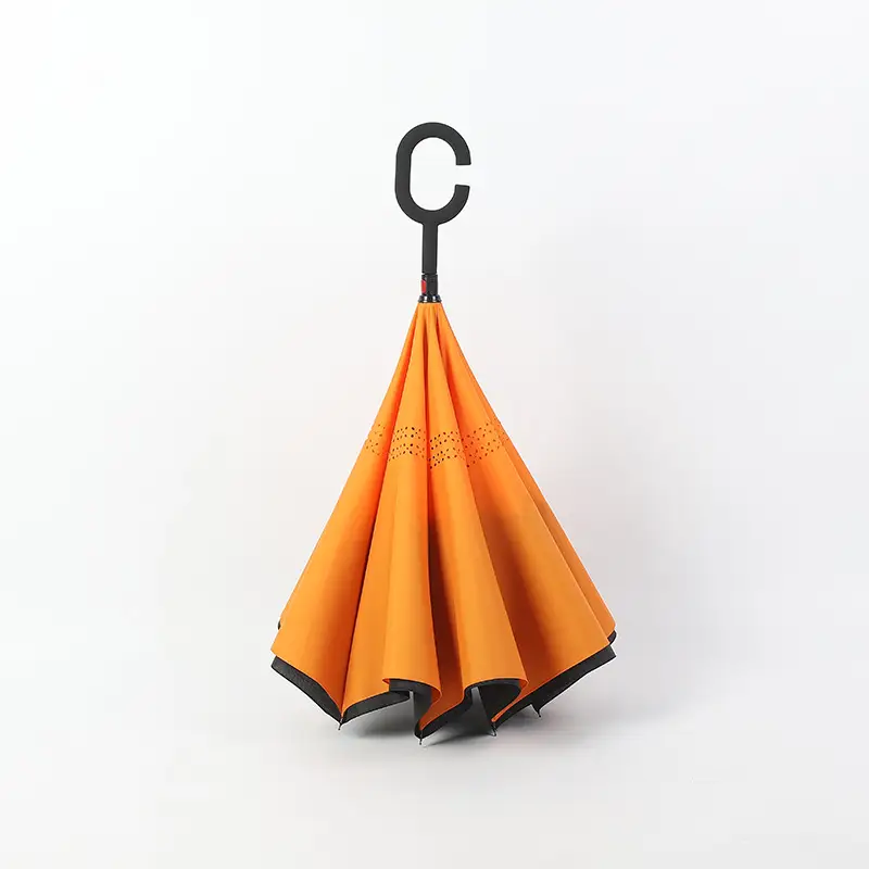 Double Layer Reverse Umbrella Yellow Black Hands Free - Image 15