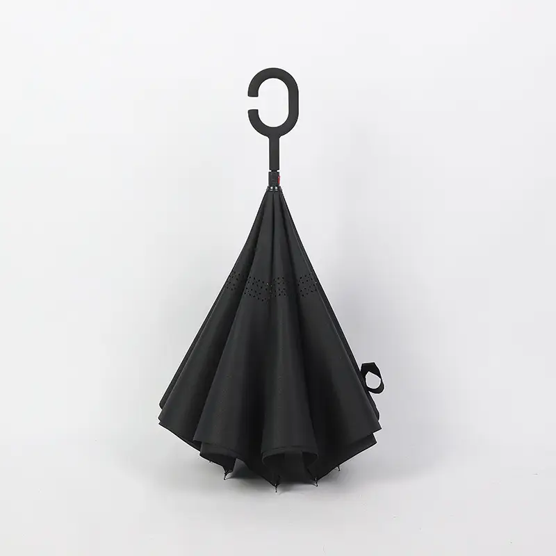 Double Layer Reverse Umbrella Yellow Black Hands Free - Image 6