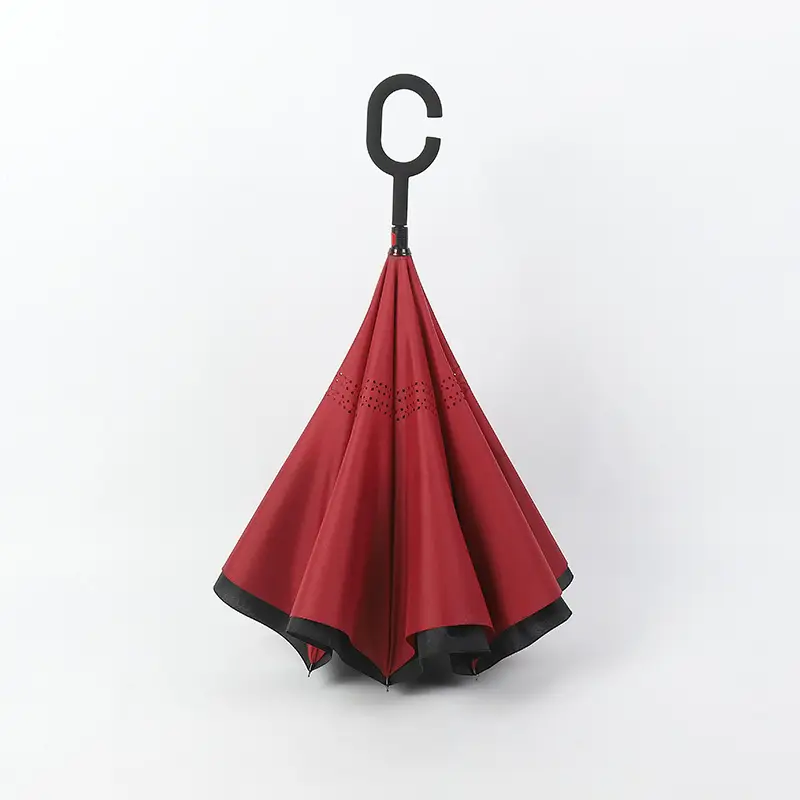 Double Layer Reverse Umbrella Yellow Black Hands Free - Image 8