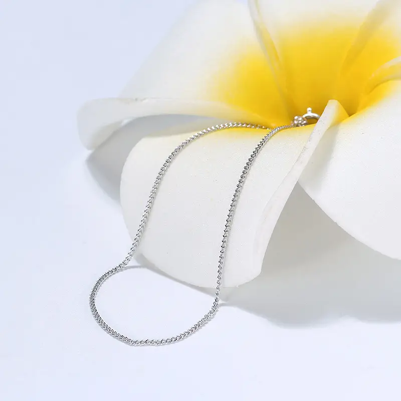 Gold Plated Women's S925 Sterling Silver Necklace with Clasp — feature 8