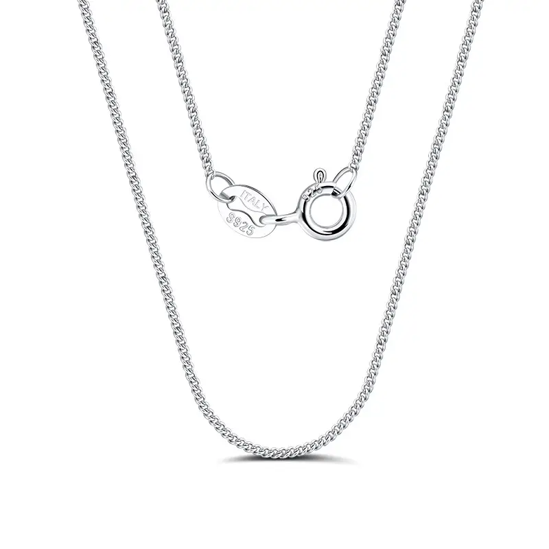 Gold Plated Women's S925 Sterling Silver Necklace with Clasp