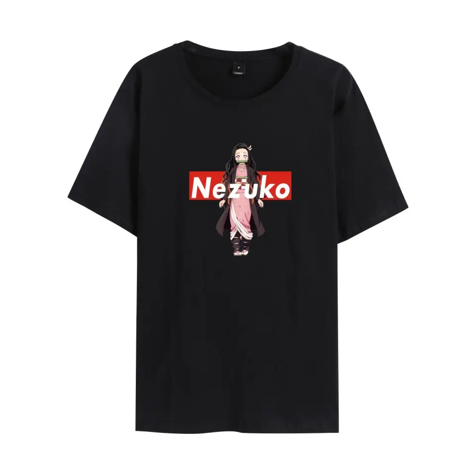 Men Black Graphic T-Shirt with Anime Design - Image 14