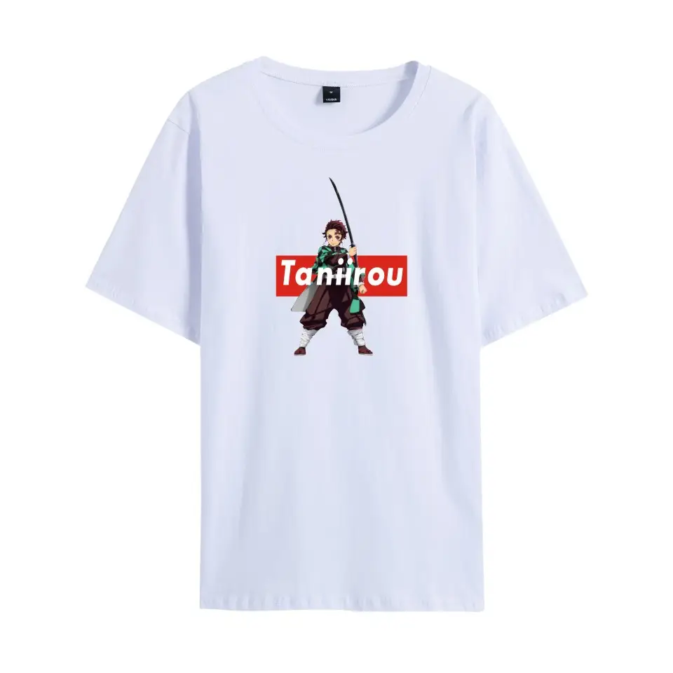 Men Black Graphic T-Shirt with Anime Design - Image 22