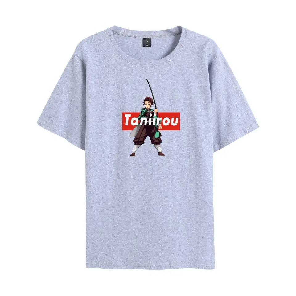 Men Black Graphic T-Shirt with Anime Design - Image 23