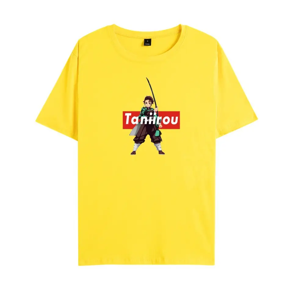 Men Black Graphic T-Shirt with Anime Design - Image 27