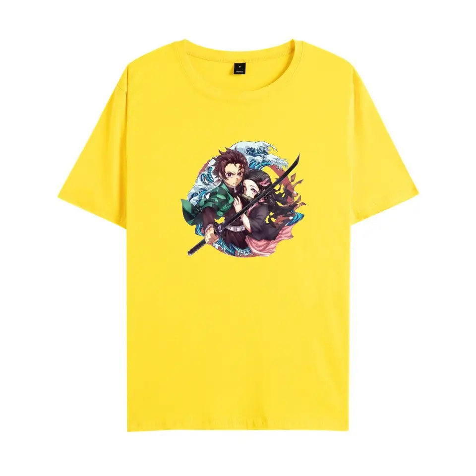 Men Black Graphic T-Shirt with Anime Design - Image 7