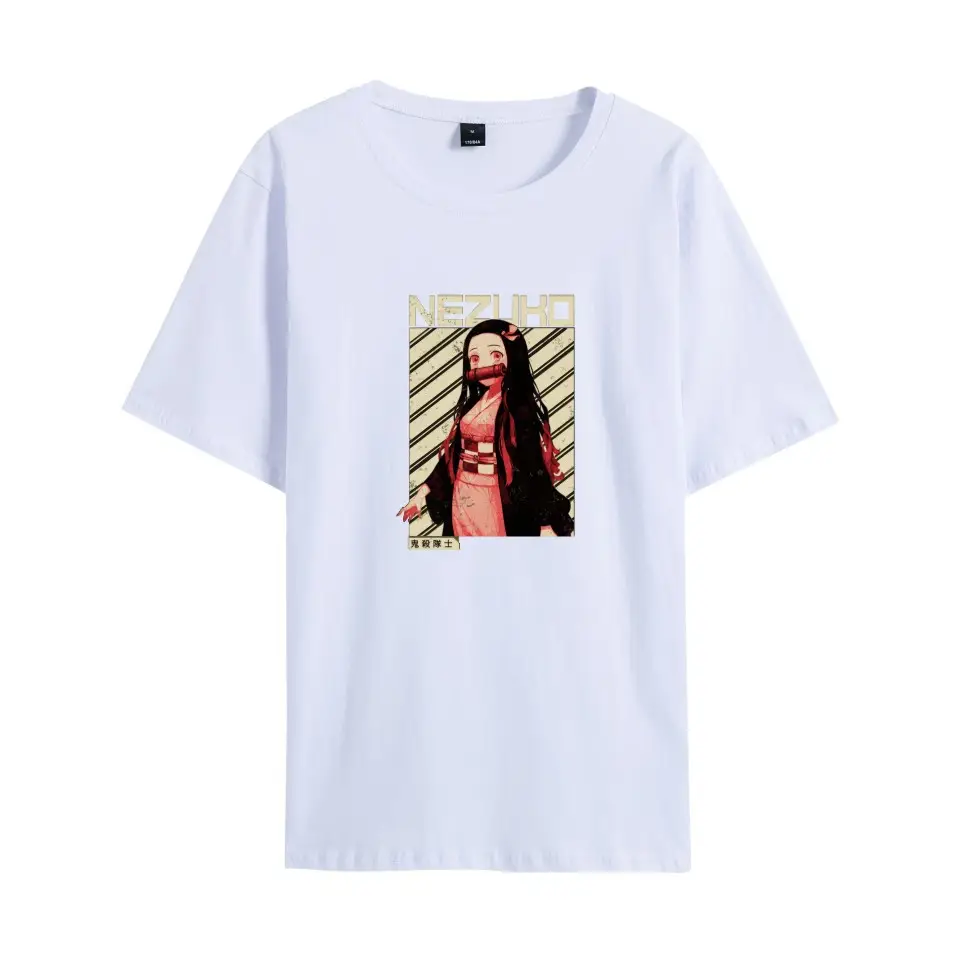 Men Black Graphic T-Shirt with Anime Design - Image 8