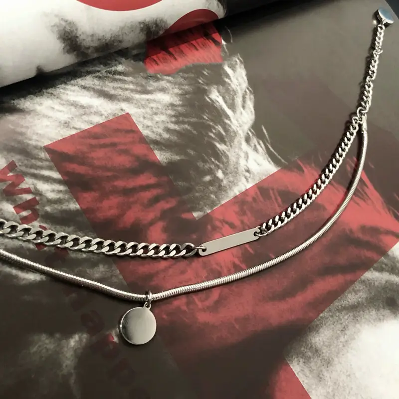 Titanium Steel Snake Bone Anklet for Men Women - Image 7