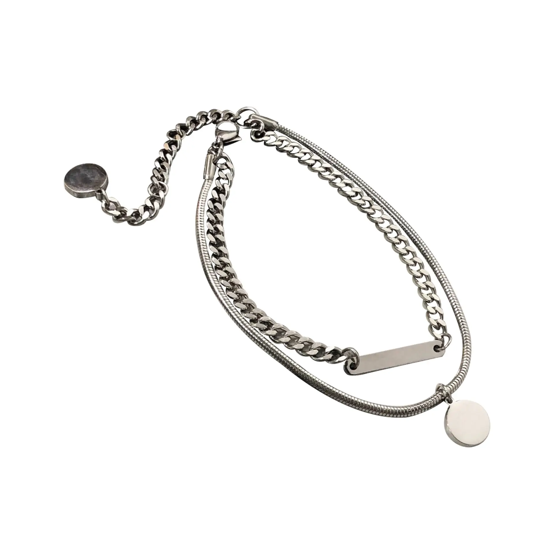Titanium Steel Snake Bone Anklet for Men Women - Image 8