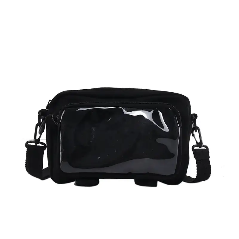 Women Cartoon Shoulder Bag Transparent K-Style Doll Bag