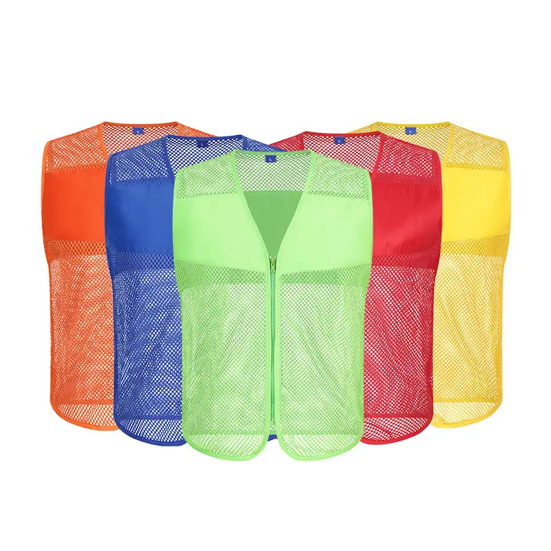 Breathable Mesh Vest Red Logo Printed Volunteers - Image 13