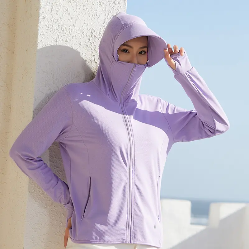 Men's Pink Full-Zip Hooded Cycling Wear with Large Balm - Image 8