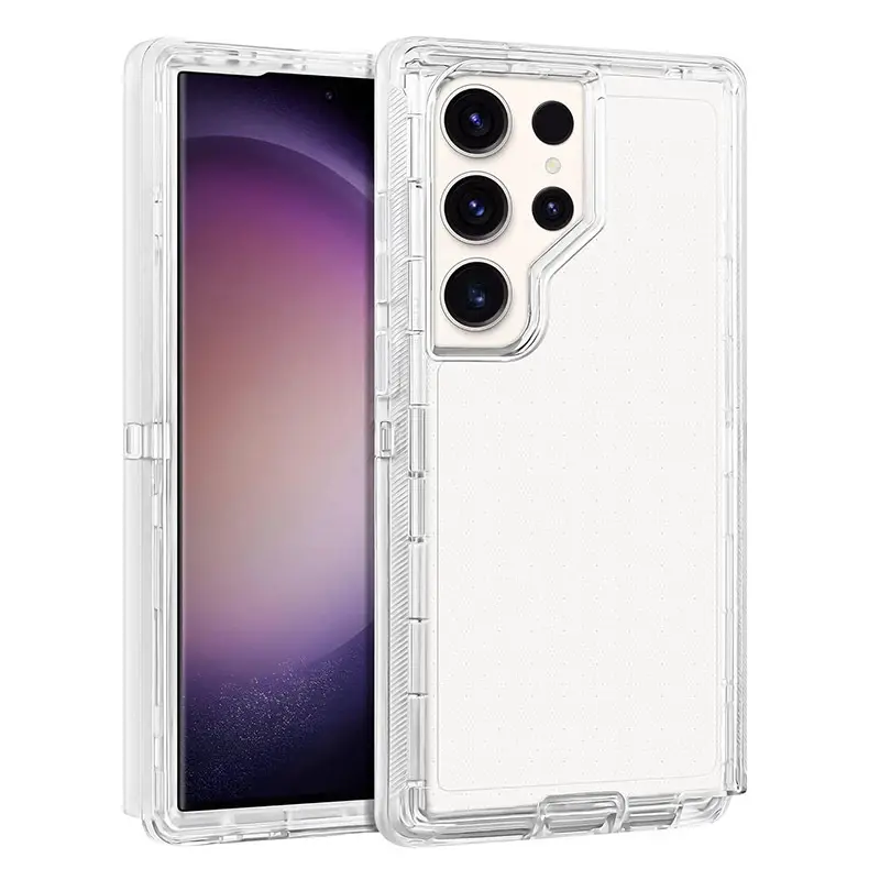 Transparent 3-In-1 Phone Case with Shock Absorption Design - Image 10