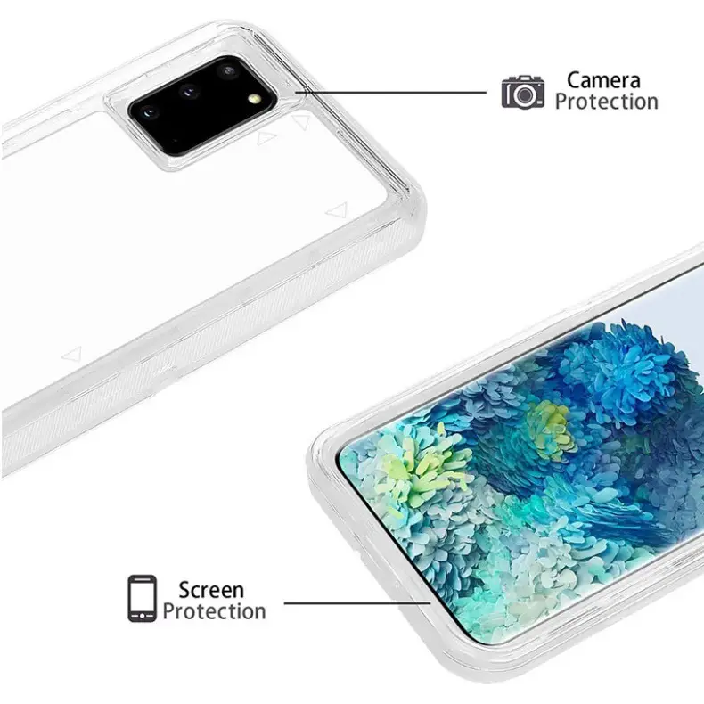 Transparent 3-In-1 Phone Case with Shock Absorption Design — feature 10
