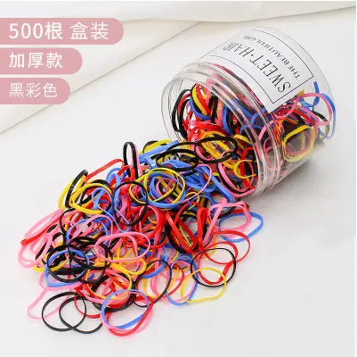 500 Pack Transparent Rubber Bands for Girls Hair Accessories - Image 2